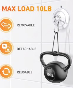 Alternative view of KORCCI Suction Cup Hooks 12Pack - Max Load 10LB. 1.77Inch Clear Medium Suction Cups. No Trace. Reusable & Removable. Stainless Steel Hooks. for Tile. Glass. Window. Shower. Kitchen. Bathroom